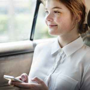 Browsing Social Media Walking Online Relax Concept